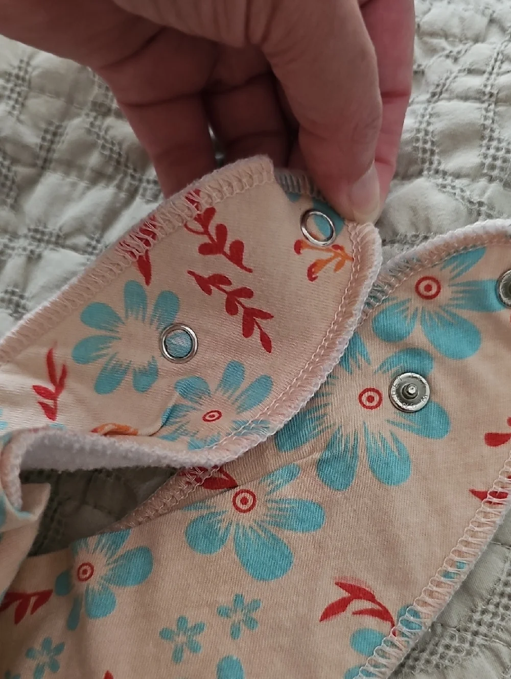 Floral Snap Bibs Modern Baby